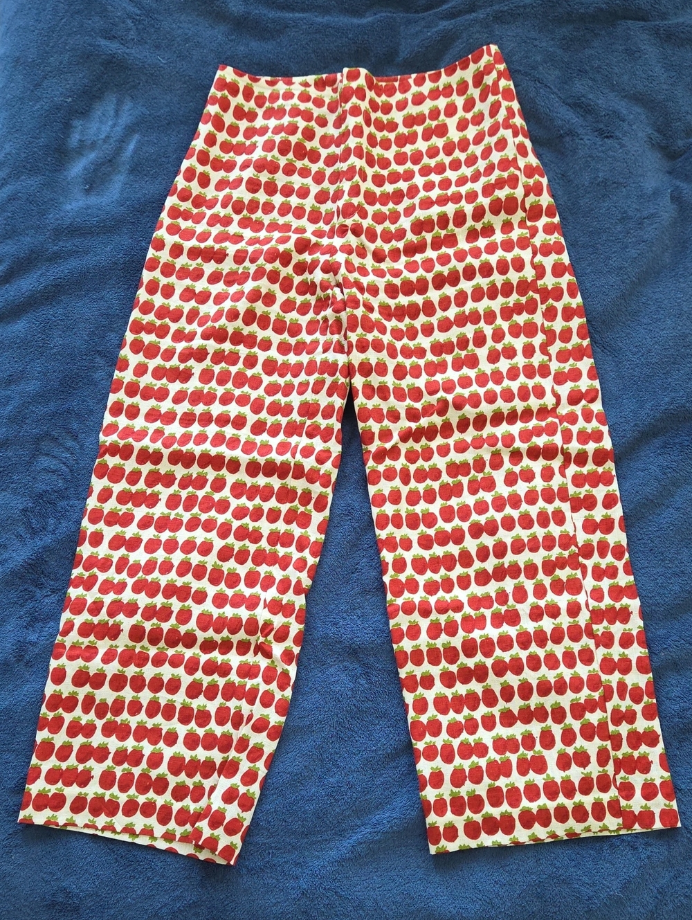 Reformation Joni 100% Linen Cropped Tomato Pant - Size 6 - Picture 4 of 6